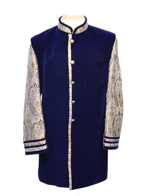 Royal Blue Velvet Sherwani