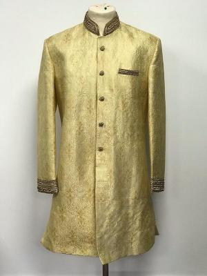 Gold Brocade Sherwani