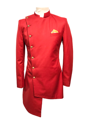 Red Military Style Blazer