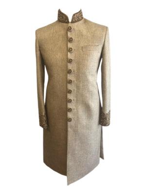Beige-Gold Sherwani