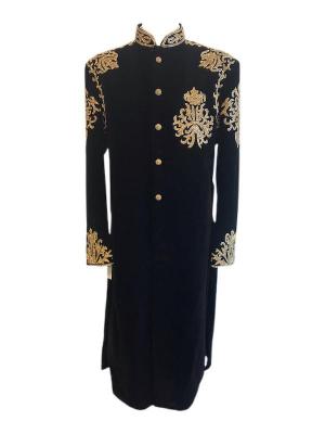 Black Velvet Sherwani