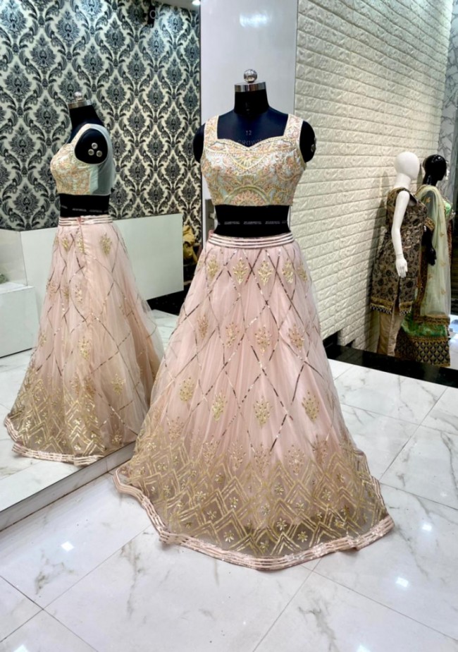 Baby Pink Lehenga Choli