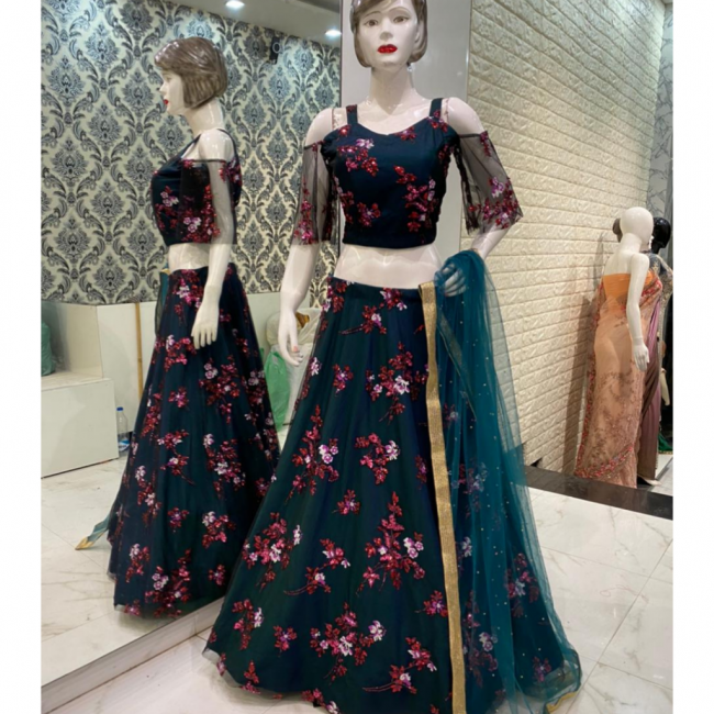 Dark Green Lehenga Choli