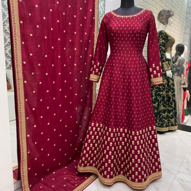 Red Coloured Long Dress