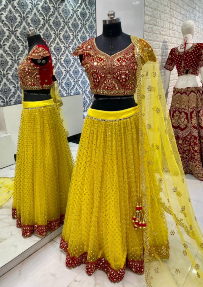 Red-Yellow Lehenga Choli
