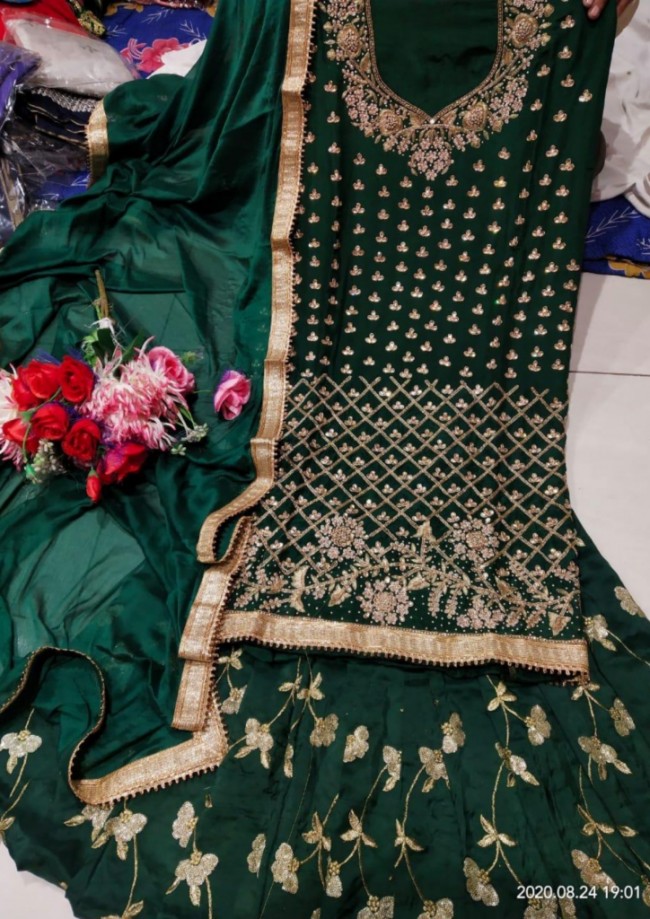 Dark Green 3 Piece Suit