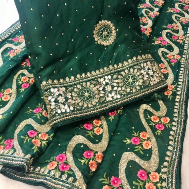 Emerald Green Punjabi Suit