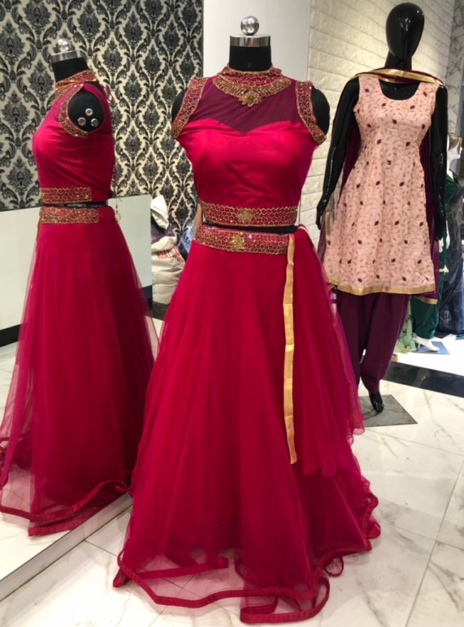 Hot pink Lehenga Choli